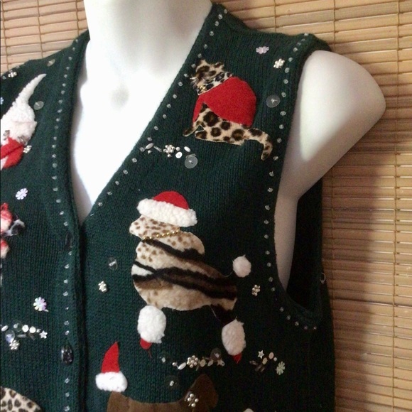 🎄🎄🍾Susan Bristol vest, appliqués, pretty stitch - Picture 2 of 14
